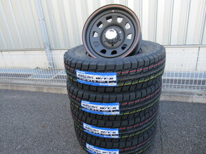 国産スタッドレスセット MLJ DAYTONA SS 16x6.5 +15 6-139.7 TOYO OBSERVE W/TR 235/85R16セット ランクル80 90プラド サーフ 個人宅不可