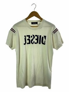 DIESEL◆反転ロゴ/Tシャツ/XS/コットン/IVO//