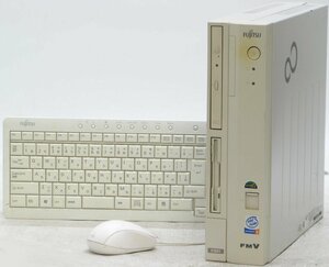 富士通 FMV-C601 FMVC01B120 ■ Pentium4-2.4/CDROM/希少OS/動作確認済/省スペース/Windows2000 デスクトップ
