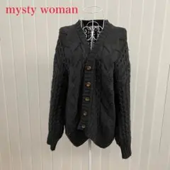 mysty woman ミスティウーマン レディース セーター 長袖 ニット