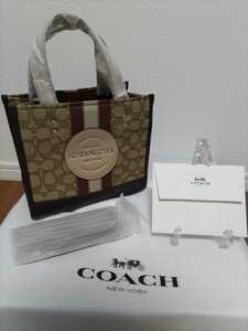 COACH コーチ ショルダー シグネチャー 角型 2way ミニトートバッグ