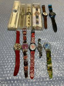 ★☆K325　SWATCH　腕時計　11本　ジャンク品まとめて☆★