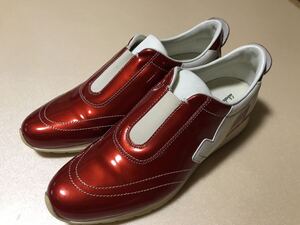 サルヴァトーレ・フェラガモ パテントレザー スニーカー 9 1/2 スリッポン Salvatore Ferragamo