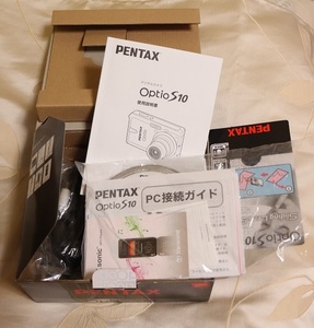 箱と取説とケーブルとCDディスクのみの出品 ペンタックス Pentax Optio S10 元箱 コンパクトデジタルカメラの箱 美品