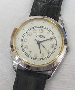 【中古動作品】★GUESS ゲス 3針クォーツ メンズ腕時計 JAPAN MOV