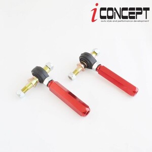 送料185円～ iConcept 調整式 強化タイロッドエンド トヨタ 86 ZN6 FT86 スバル BRZ ZC6 ピロボール ブーツ付き 左右セット ICC-025-T01