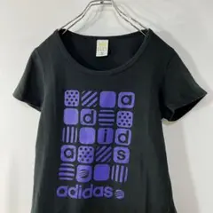 adidas neo アディダス ビッグ ロゴ プリント クルーネック Tシャツ