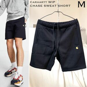 M 新品 カーハート Carhartt WIP CHASE SWEAT SHORT スウェット ショーツ 黒 ブラック ショートパンツ メンズ I028950 送料無料