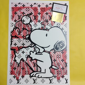 DEATH NYC 世界限定100枚 アートポスター SNOOPY スヌーピー 草間彌生　南瓜 かぼちゃ ハート Heart トム エバハート PEANUTS CUTE 現代ART