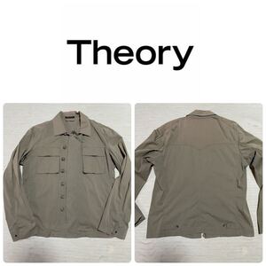 theory セオリー earth color 長袖 サファリ 長袖 ジャケット 42 ブルゾン ウェア