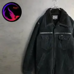 【Wrangler】ランチコート 裏ボア スエードライク　ジャケット 黒 XL