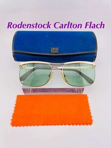 Qa08 Rodenstock Carlton Flach ドイツ製　ビンテージ　サングラス　10kgf ゴールド　金張り　54-16-140 眼鏡 フレーム 