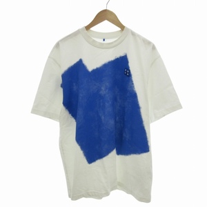 アーダーエラー ADER ERROR シグニフィカント Significant 美品 24SS TRS Tag T-Shirt Tシャツ カットソー プリント 白×青 XL /FT