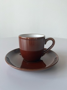 [257] JAPAN VINTAGE STONE WARE Noritake ノリタケ ストーンウェア カップ＆ソーサー 70s 80s 90s アラビア 北欧 ビンテージ ヴィンテージ