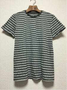 [即決古着]Gap/ギャップ/Tシャツ/半袖/ボーダー/ダークグレー×ヘザーグレー/XS