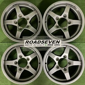 ★4×4 Engineering オフパフォーマー RX 16インチ★16×5.5J +22 5H PCD139.7 ハブ径:約110mm 4本セット 中古アルミ ジムニー★送料無料