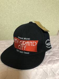 YK-2658未使用品 新品タグ付き NEW GRAND CITY キャップ 帽子 CHIPWORK BRAND-EST 1993 Seoul-NewYorkTOKYO サイズ表記無 頭周り約58-61cm