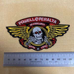 デッドストック POWELL PERALTA WING RIPPER パウエル ペラルタ ウィングリッパー 　patch ＰＯＷＥＬＬ 80Ｓ　　 ワッペン　2