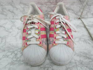 Y.24.A.26　SY　☆　靴　レディース　スニーカー　adidas　SUPERSTAR　23.0㎝　ピンク他　USED　☆