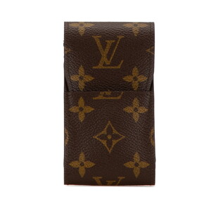 ルイ ヴィトン モノグラム エテュイ シガレット シガレットケース 小物入れ M63024 ブラウン PVC レザー LOUIS VUITTON 【中古】