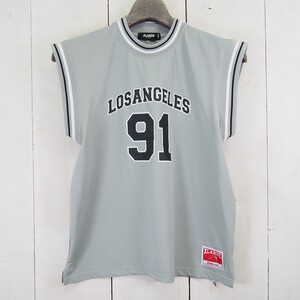 エクストララージ XLARGE KIDS LOSANGELES ジャージタンクトップ*ノースリーブユニフォーム（140)グレー/キッズ