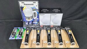 T2679 新品 10点 Panasonic パナソニック LED ランタン 懐中電灯 ライト 非常用 アウトドア 作業灯 BF-BL40K/BG-BL02H/BF-158B/BF-442P