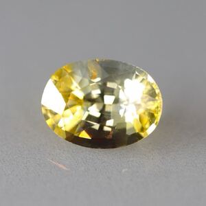 ★美しい★天然イエローサファイアルース0.585ct ★オーバルミックスカット★