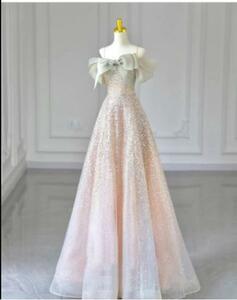 ウエディングドレス カラードレス　2色あり　結婚式　披露宴　パーティー　演奏会　発表会　ステージ衣装 W12