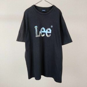 old Lee リー　デカロゴ　オーバーサイズ　tシャツ 古着　ロゴ　ブラック