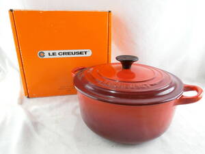 LE CREUSET ル・クルーゼ 両手鍋 ココット 20cm 2.4L レッド 赤 CERISE CHERRY