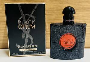 【OP13564SH】1円スタート YVES SAINT LAURENT イヴサンローラン BLACK OPIUM オーデパルファム 50ml 香水 長期保管品 現状品