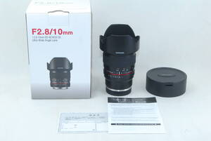 ★極美品★SAMYANG サムヤン 10mm F2.8 ED AS NCS CS SONY ソニーEマウント 元箱付き♪