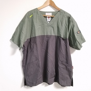 #snc ディッキーズ×フォーク Dickies×FOLK Tシャツ F カーキ系 グレー 半袖 メンズ [811186]