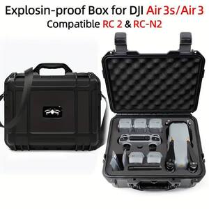 ドローン収納ケース DJI Air 3S/RC2/RC N2用、デュアル互換性、取り外し可能ライナー、ポリプロピレン構造　防水 ポーセジ