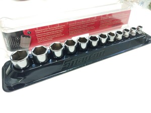 新品未使用 Snap-on スナップオン 212FSMY シャロー ソケット セット 差込3/8sq ６角 mactools マックツール