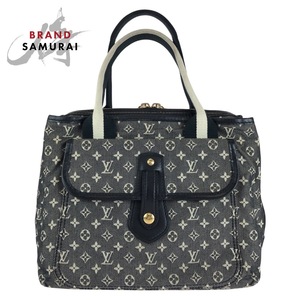 美品 LOUIS VUITTON ルイヴィトン モノグラム ミニ サックマリー ケイト ブラック グレー キャンバス/レザー M92508 トートバッグ 410120