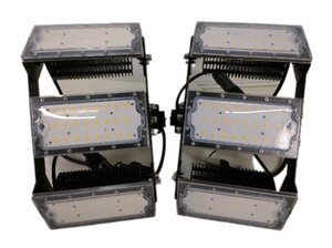 2 LED投光器 150W 投光器 LED 屋外 倉庫 工場 作業灯 防犯灯 LED高天井 照明器具 LEC150Y ビームテック　２個セット　点灯確認済み