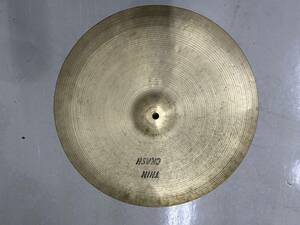 ビンテージ☆sabian 旧ロゴ THIN 16インチ シンバル 1035g