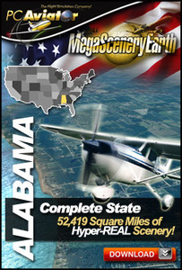 Download MegaSceneryEarth 2.0 Alabama FSX アラバマ州 アドオンソフト