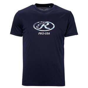 Rawlings ローリングス AST13S06 野球 オーバルＲ Ｔシャツ ネイビー O