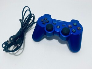 美品/ 動作品 PS3 コントローラ ソニー純正 プレイステーション DUALSHOCK3 ブルー プレステ CECHZC2J A2 コントローラ 希少品 (D-5)