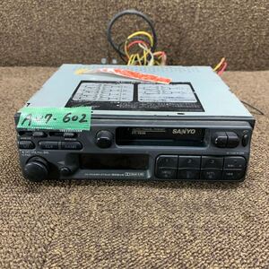 AV7-602 激安 カーステレオ SANYO FT-7836 0L348112 カセット FM/AM テープデッキ カセットデッキ 通電未確認 ジャンク