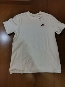 新品未使用タグ付 ナイキ ワンポイント半袖Tシャツ 白 Lサイズ レターパックライト