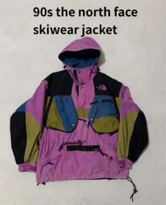 90s the north face スキージャケット　アノラック　パープル　Ｍ