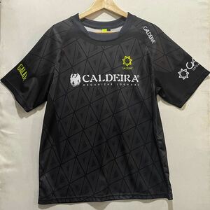 メール便可能! CALDEIRA (キャルデラ) プラクティス シャツ (L) BLACK 7016 | futsal soccer フットサル サッカー プラシャツ ブラック