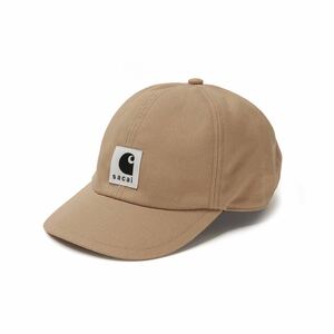 即完売品 24SS sacai × Carhartt WIP Duck Cap BEIGE サカイ ×カーハート ダック キャップ ベージュ コラボ ユニセックス 帽子 新品