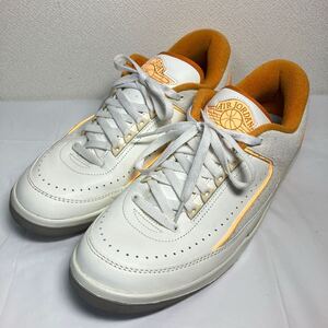 NIKE ナイキ AIR JORDAN 2 RETORO LOW エアジョーダン 2 レトロ ロー スニーカー 29cm DV9956-118 ホワイト×オレンジ 