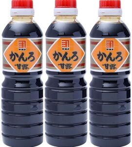 送料無料 鹿児島の甘い醤油 かねよ甘露 500ml ３本組 b