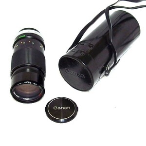 キヤノン Canon FD 200mm F4 S.S.C. 望遠レンズ ケース付（中古動作品）