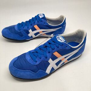 即決!良好! Onitsuka Tiger SERRANO 青系×白/水色 24.5cm TH109L / オニツカタイガー アシックス セラーノ asics